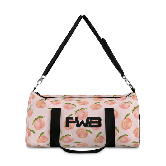 Peach Print Duffel Bag | Stylish Gym & Travel Bag