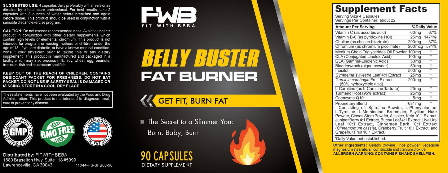 2x Belly Buster Fat Burner