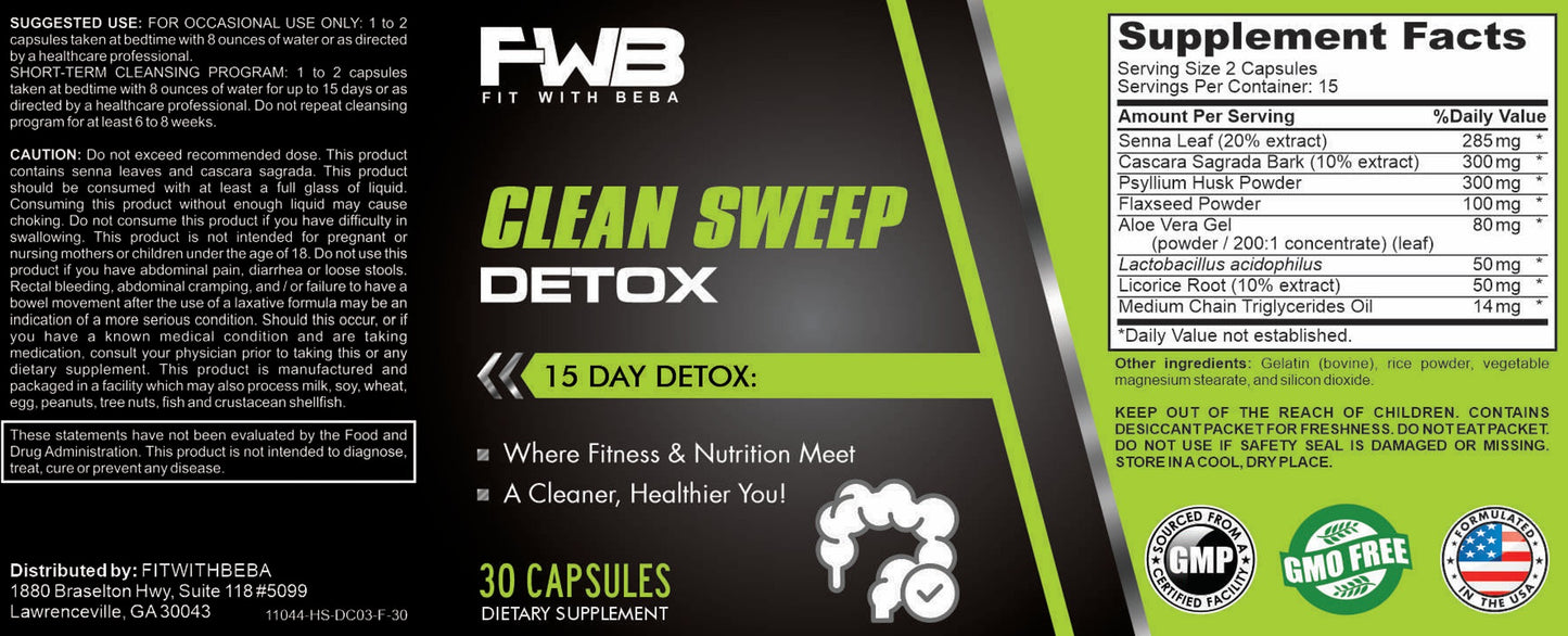 Clean Sweep 15 Day Detox