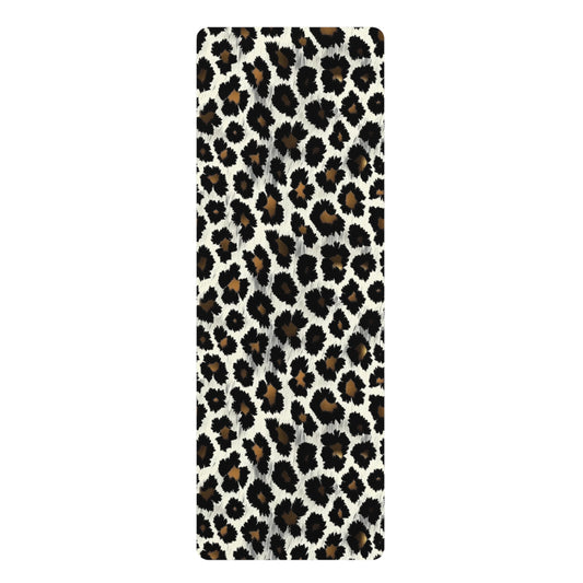 Leopard Print Rubber Yoga Mat