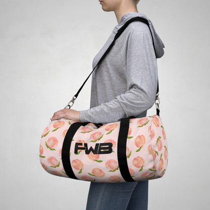 Peach Print Duffel Bag | Stylish Gym & Travel Bag