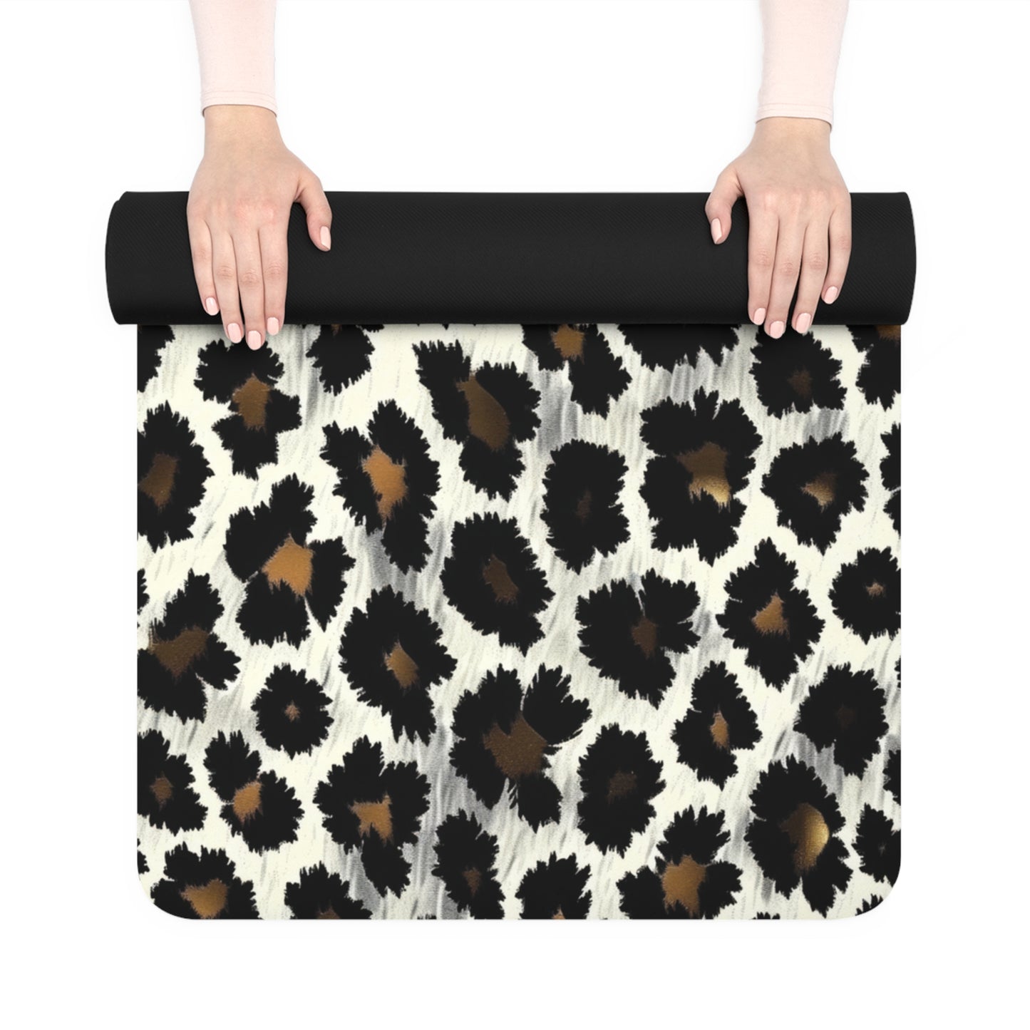 Leopard Print Rubber Yoga Mat
