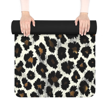 Leopard Print Rubber Yoga Mat