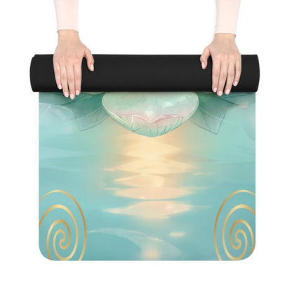 Lotus Glow Rubber Yoga Mat