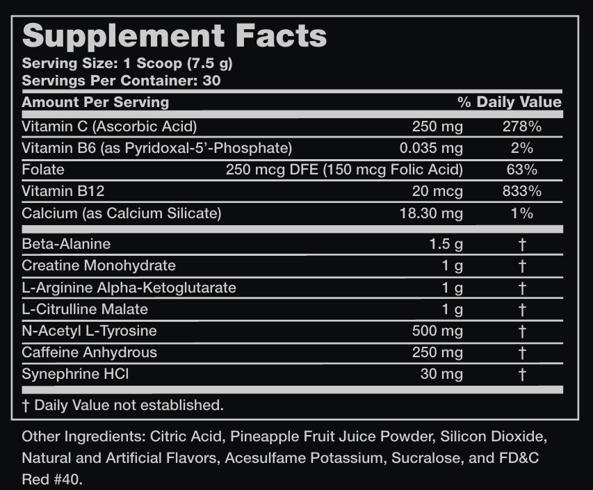 Shadow PreWorkout